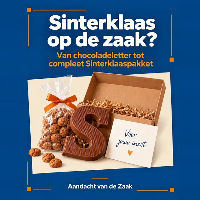 Sinterklaas op de zaak — van chocoladeletter tot compleet Sinterklaaspakket